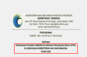 Pengumuman Seleksi PPPK Kemenham Tahun 2025