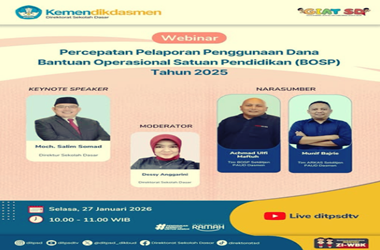 Undangan Webinar Percepatan Pelaporan Penggunaan Dana BOSP Tahun 2025
