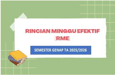 Rincian Minggu Efektif Semester Genap TA 2025/2026