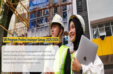 Pendaftaran Program Profesi Insinyur (PPI) UNNES Tahun 2025