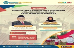 Undangan Webinar Pembelajaran pada Satuan Pendidikan SD Terdampak Bencana
