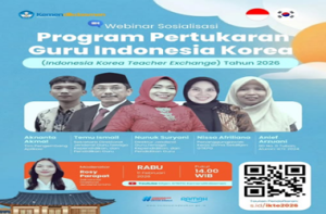 Undangan Webinar Sosialisasi Program Pertukaran Guru Indonesia-Korea 2026