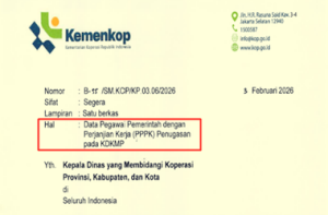 Surat Edaran Penugasan PPPK pada KDKMP