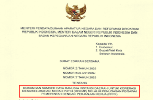 SEB Dukungan SDM Instansi Daerah untuk KDKMP Melalui Penugasan PPPK