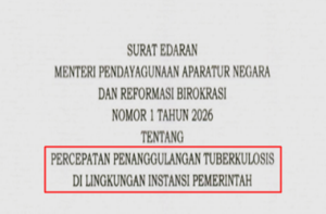 SE Menteri PANRB Nomor 1 Tahun 2026 tentang Percepatan Penanggulangan TBC di Instansi Pemerintah