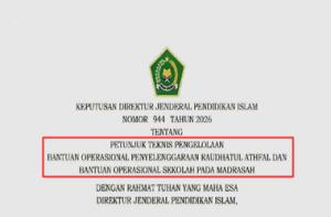 Juknis Pengelolaan BOP RA dan BOS Madrasah 2026