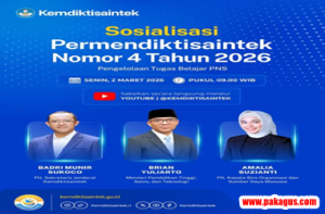 Undangan Sosialisasi Permendiktisaintek Nomor 6 Tahun 2026 tentang Pengelolaan Tugas Belajar PNS