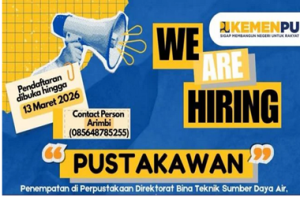 Rekrutmen Pustakawan Dirjen SDA Kementerian PU 2026,