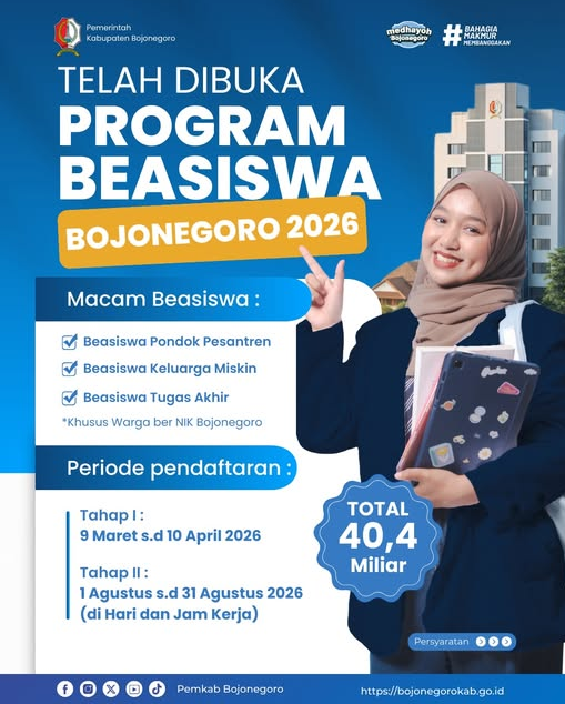 Program Beasiswa Bojonegoro 2026