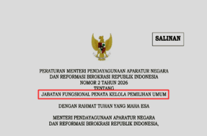 Permen PANRB Nomor 2 Tahun 2026 tentang Jabatan Fungsional Penata Kelola Pemilu