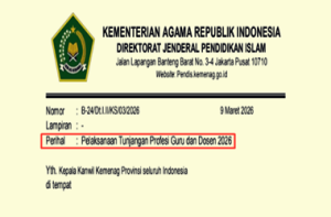 Surat Edaran Percepatan Pembayaran TPG dan Tunjangan Profesi Dosen 2026