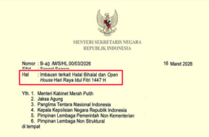 Surat Edaran Larangan Instansi Gelar Open House dan Halal Bihalal 2026 Berlebihan,