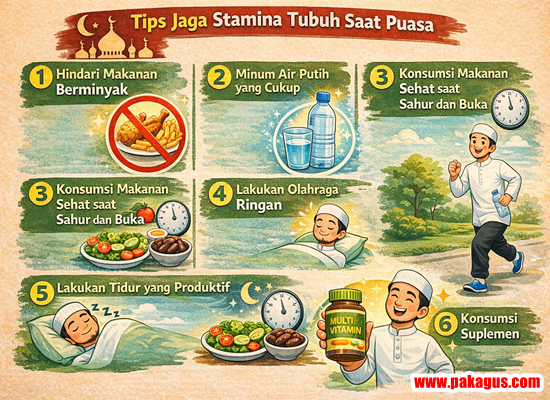 6 Tips Jaga Stamina Tubuh Saat Puasa