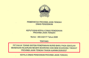 Juknis SPMB Tahun Ajaran 2026/2027 SMK Negeri Boarding dan Semi Boarding Provinsi Jawa Tengah