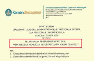 Juknis SPMB SMK Tahun Ajaran 2026/2027