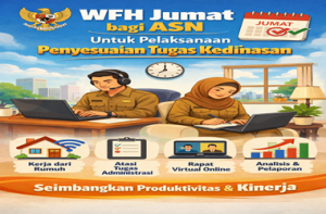 Panduan WFH Jumat Bagi ASN Untuk Pelaksanaan Penyesuaian Tugas Kedinasan